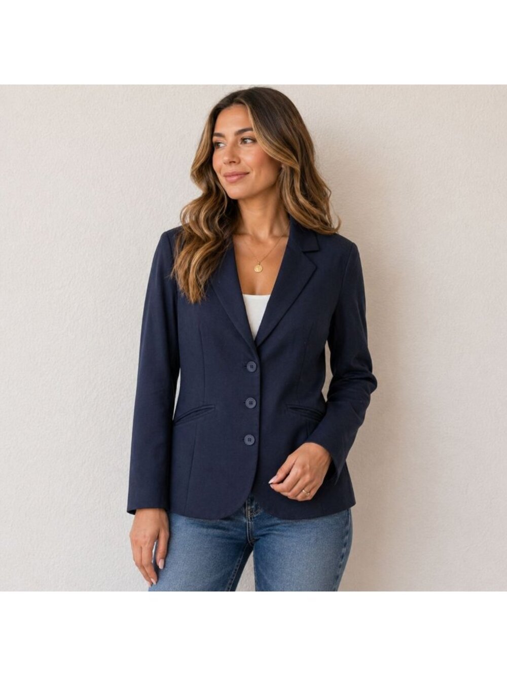 Eileen Fisher Black Blazer Women’s Size 6 Silk Blend Tailored Jacket